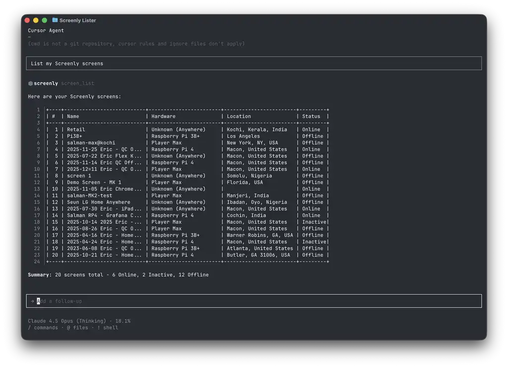 Introducing Screenly MCP Blog Post Cover Image