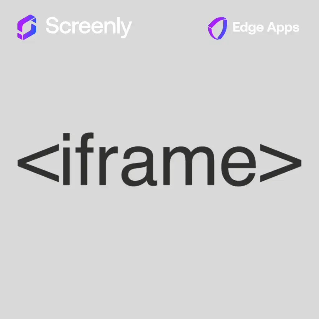 Creating an App with iframe in Screenly