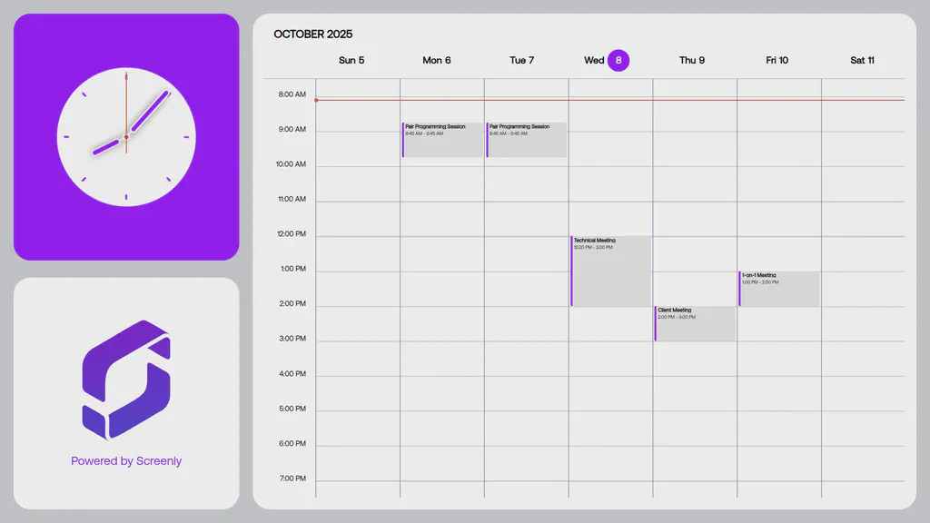 Calendar App Demo