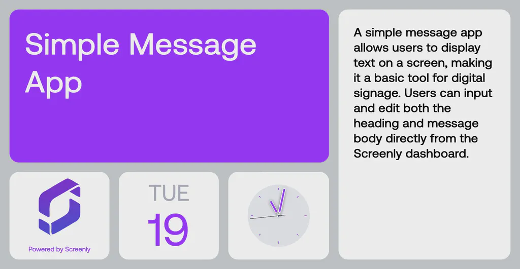 New Simple Message Edge App